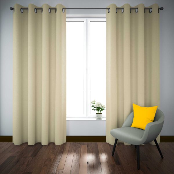 پرده آماده پانچی کتان کد 2234 - Image 2