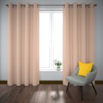 پرده آماده پانچی کتان کد 2518