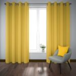 پرده آماده پانچی کتان کد 3043