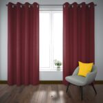 پرده آماده پانچی کتان کد 3517