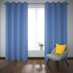 پرده آماده پانچی کتان کد 5044